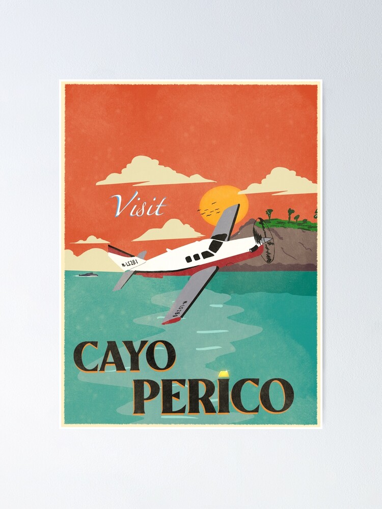 Visit Caya Perico - vintage poster- GTA V Online Heist Poster for Sale by  ChristmasDrunk