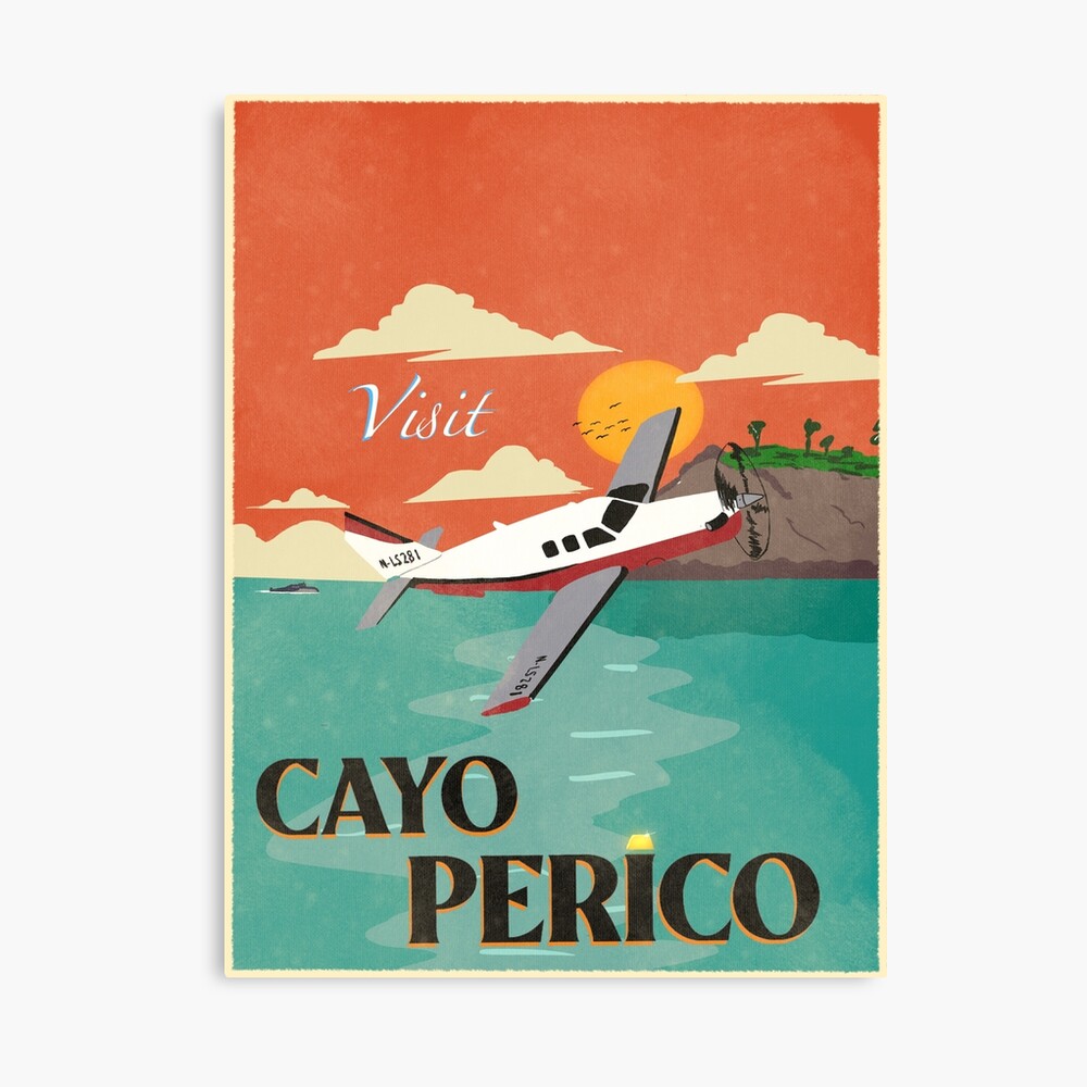 Visit Caya Perico - vintage poster- GTA V Online Heist Poster for Sale by  ChristmasDrunk