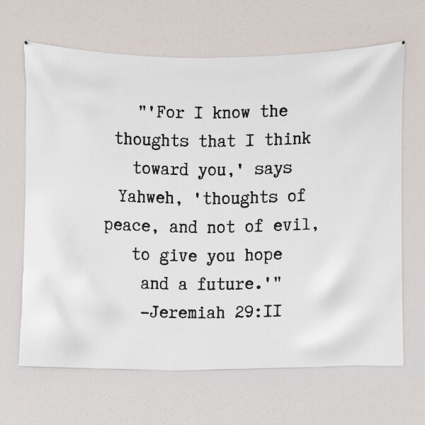 Item preview, Bible | Jeremiah 29.11 | ...to give you hope and a future designed and sold by WordsToArt.