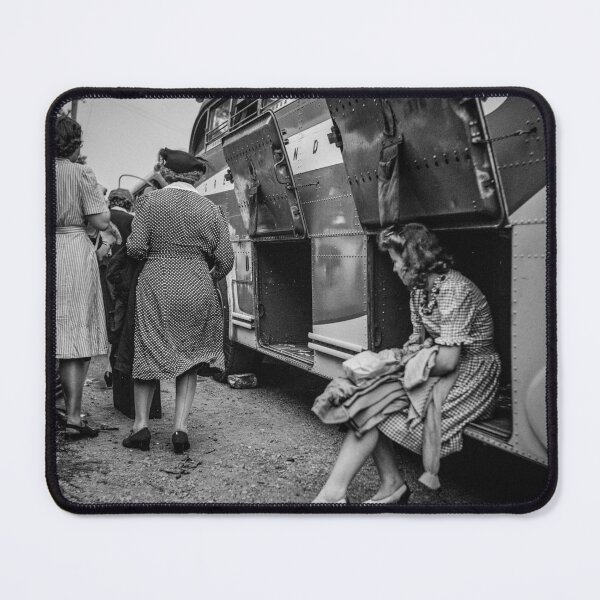 Item preview, Bus Stop Scene 1942 designed and sold by lobodelnoir.