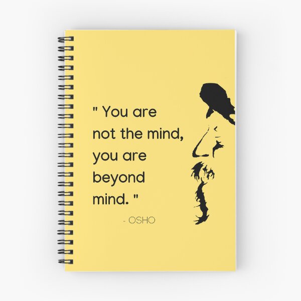 Item preview, You are not the mind, you are beyond mind ... Osho Quote – To Turn You Outside In! - text design designed and sold by RetComly.