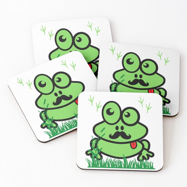 Item preview, Frog garf with mustache designed and sold by Trucker10.