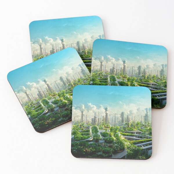 Item preview, Institute City of the Future - Futuristic Utopia Paradise Hydroponic Gardens Eco-City - Fallout 4 Concept Art designed and sold by Nicky-Valentine.