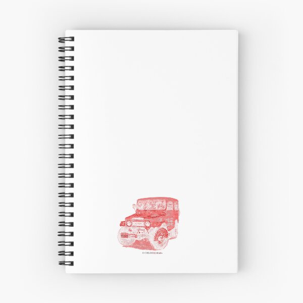 Item preview, Toyota FJ40 Land Cruiser - Woodcut Patina Freeborn Red designed and sold by Coloredo.