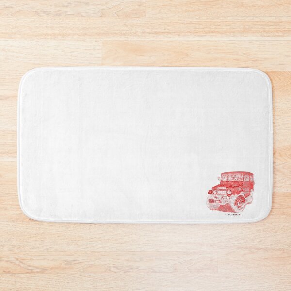 Item preview, Toyota FJ40 Land Cruiser - Woodcut Patina Freeborn Red designed and sold by Coloredo.