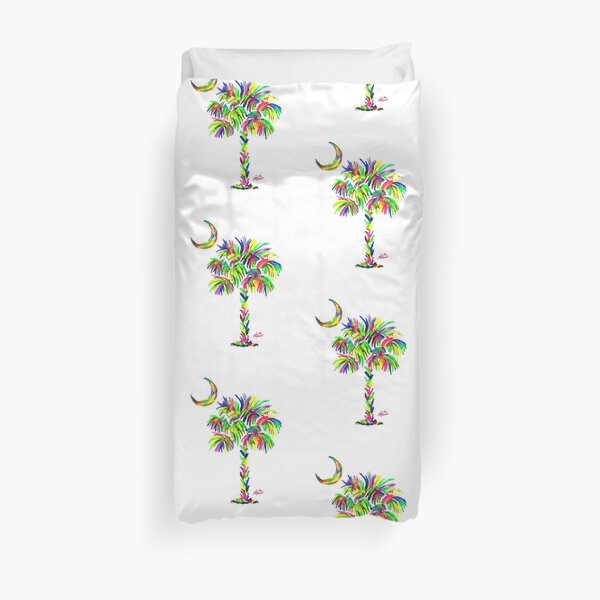 South Carolina is Simply Amazing Palm Tree Duvet Cover