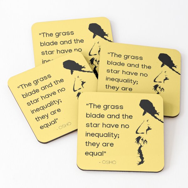 Item preview, The grass blade and the star have no inequality; they are equal... Osho Quote – To Turn You Outside In! - text design designed and sold by RetComly.