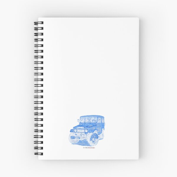 Item preview, Toyota FJ40 Land Cruiser - Woodcut Patina Blue designed and sold by Coloredo.