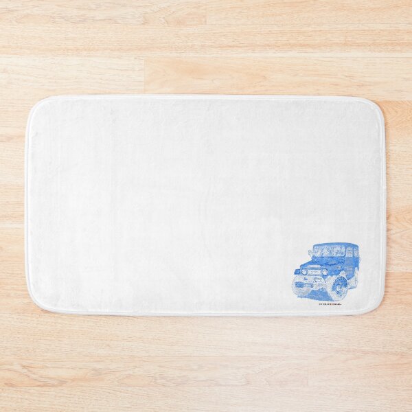 Item preview, Toyota FJ40 Land Cruiser - Woodcut Patina Blue designed and sold by Coloredo.
