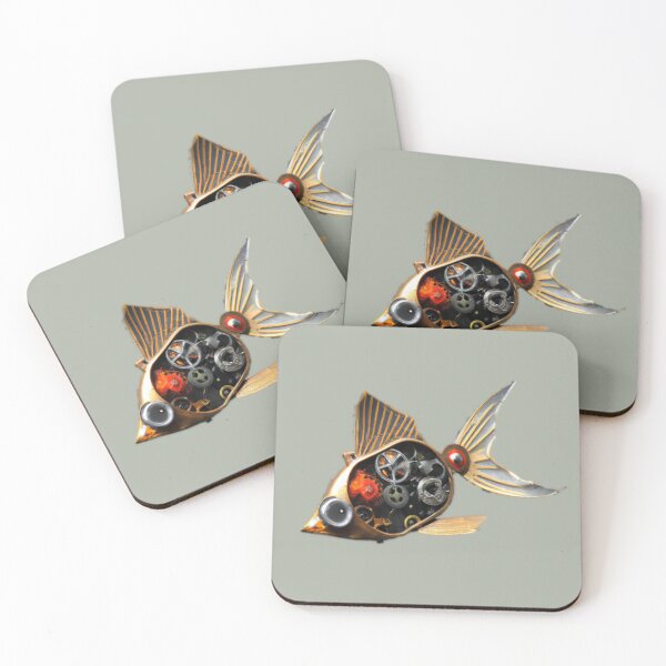 Item preview, Flavius the Steampunk Goldfish designed and sold by Angela Micheli Otwell.