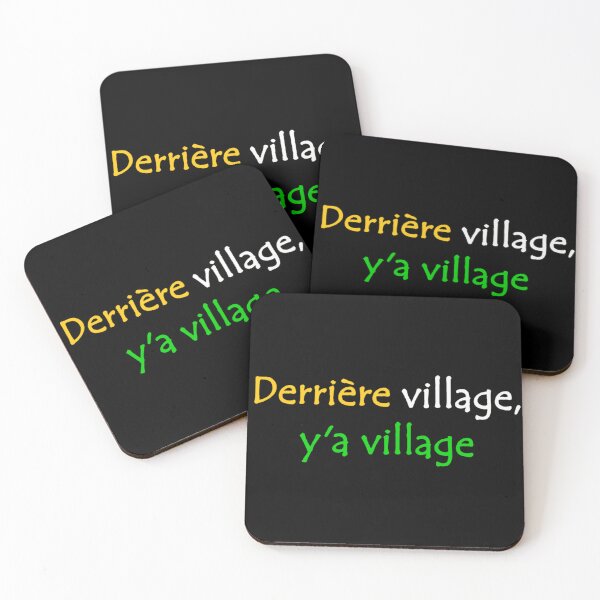 Item preview, Derrière Village y'a Village African Street Slang Quote in Ivory Coast Flag Colours designed and sold by Tony Cisse.