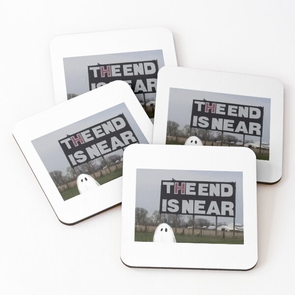 Item preview, the end is near sign w/ ghost designed and sold by gaynsad.