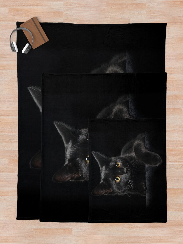 Alternate view of Black Cat Throw Blanket
