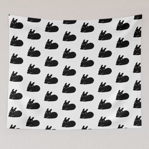 Item preview, Cute Black Bunny Loaf designed and sold by misomomo.