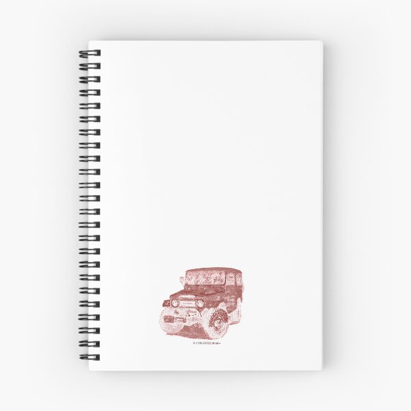 Item preview, Toyota FJ40 Land Cruiser - Woodcut  Patina Red designed and sold by Coloredo.
