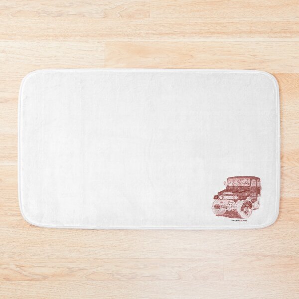 Item preview, Toyota FJ40 Land Cruiser - Woodcut  Patina Red designed and sold by Coloredo.