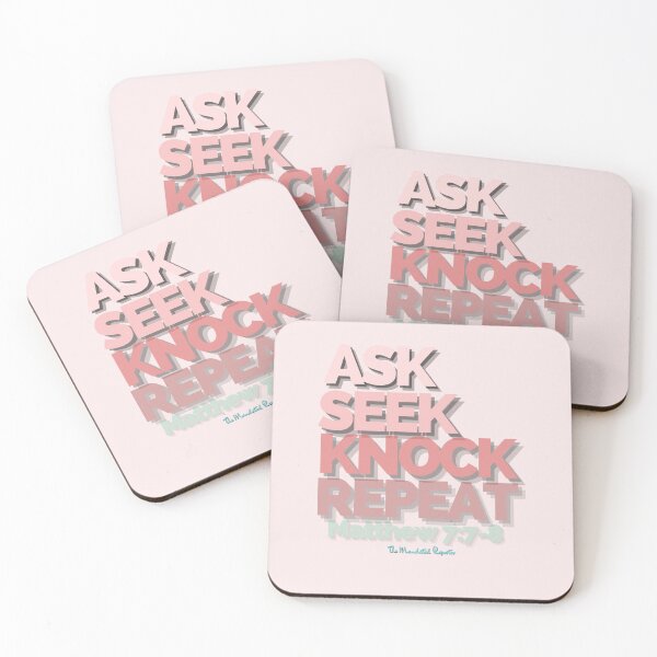 Item preview, Ask Seek, Knock Repeat - Light Pink designed and sold by TheReporter1.