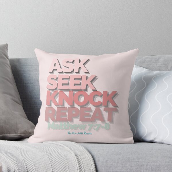 Item preview, Ask Seek, Knock Repeat - Light Pink designed and sold by TheReporter1.