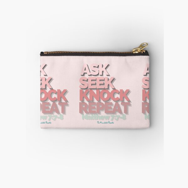 Item preview, Ask Seek, Knock Repeat - Light Pink designed and sold by TheReporter1.