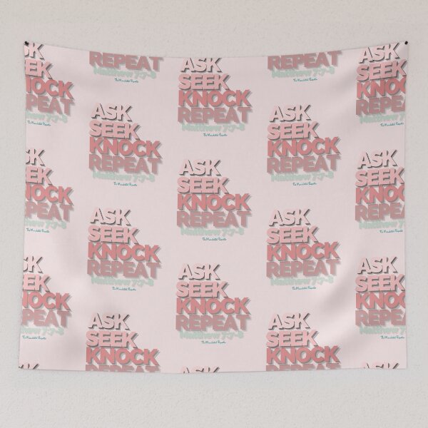 Item preview, Ask Seek, Knock Repeat - Light Pink designed and sold by TheReporter1.