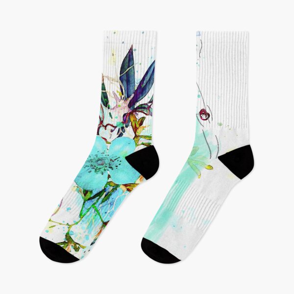 Item preview, Watercolor Flower Spirit Blue designed and sold by ChiweenieHobbit.