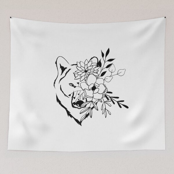 Item preview, Zidika wolf face designed and sold by Rolmani-shop.