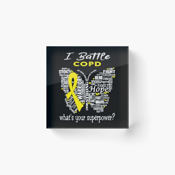 Item preview, COPD Warrior - I Battle COPD What is your Superpower? designed and sold by KirstybShop.