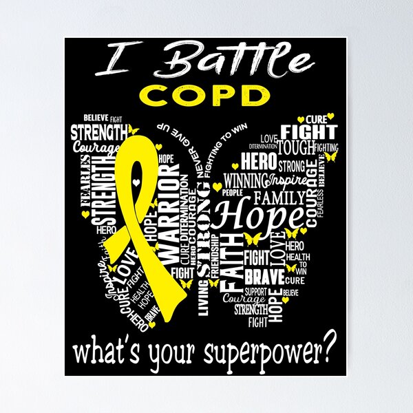Item preview, COPD Warrior - I Battle COPD What is your Superpower? designed and sold by KirstybShop.