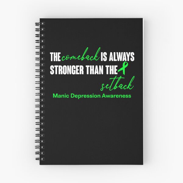 Item preview, Manic Depression Awareness - The Comeback is Always Stronger Than The Setback designed and sold by Robbsyn.
