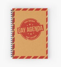 Gay Agenda Spiral Notebook