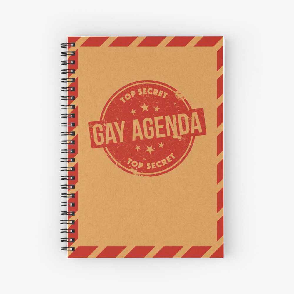 Gay Agenda Spiral Notebook