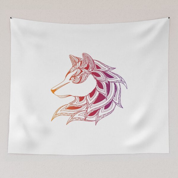 Item preview, Zidika wolf face designed and sold by Rolmani-shop.