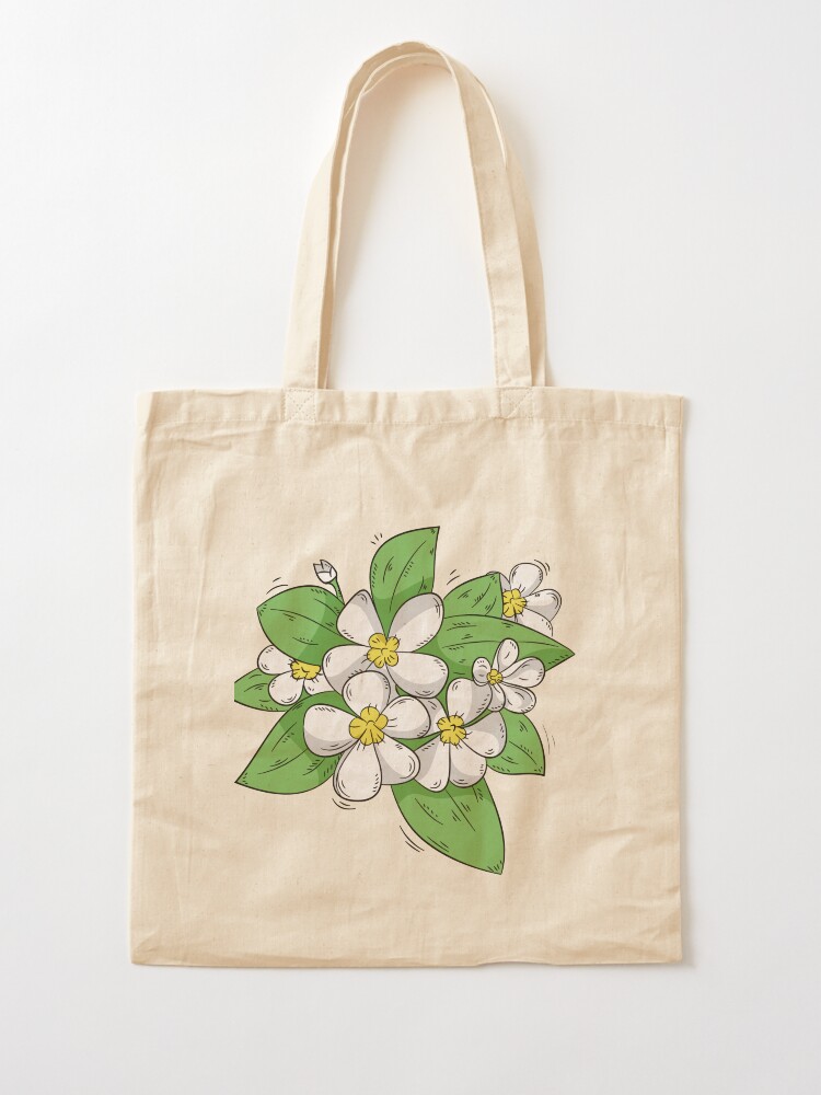 "Sampaguita White Flower Cute Beautiful Aesthetic Philippine" Tote Bag