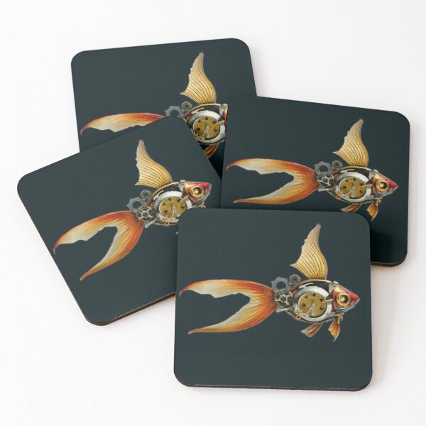 Item preview, Ginger the Steampunk Goldfish designed and sold by Angela Micheli Otwell.