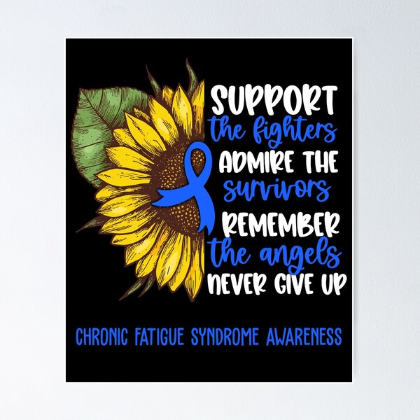 Item preview, Chronic Fatigue Syndrome Awareness - Support the Fighters Admire the Survivors Remember the Angels Never Give Up designed and sold by whlrcheryl.