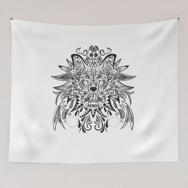 Item preview, Zidika wolf face designed and sold by Rolmani-shop.