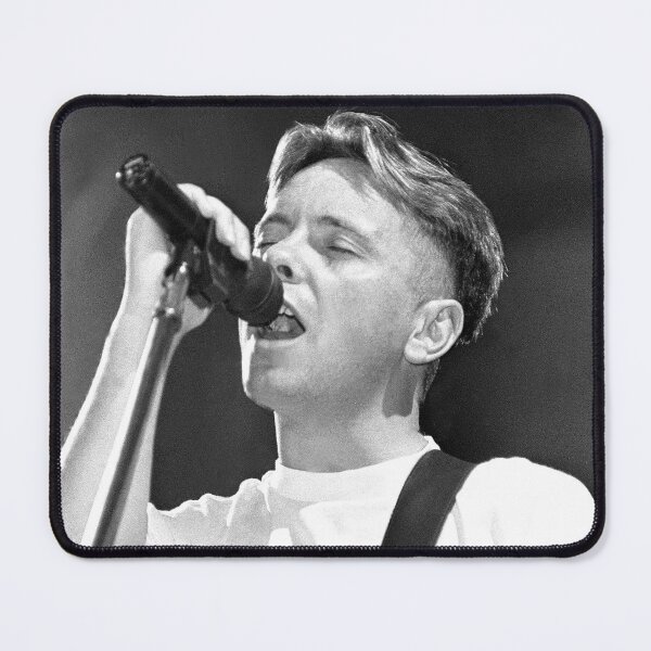 Item preview, Bernard Sumner - New Order - BW Photograph designed and sold by ConcertImages.