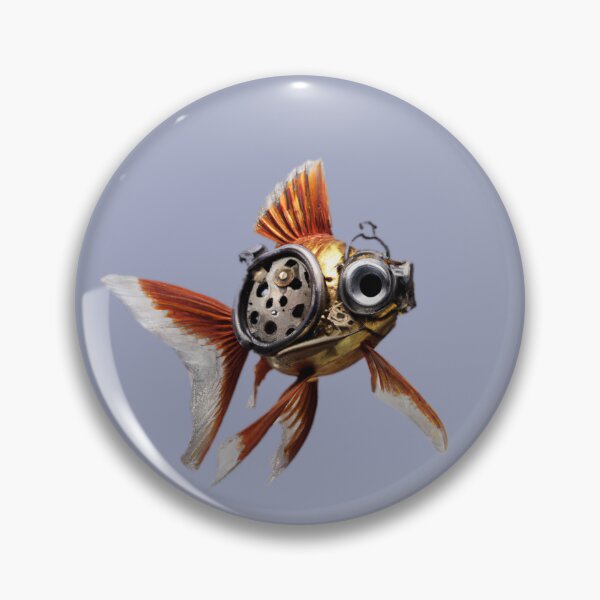 Item preview, Jasper the Steampunk Goldfish designed and sold by Angela Micheli Otwell.