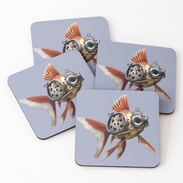 Item preview, Jasper the Steampunk Goldfish designed and sold by Angela Micheli Otwell.