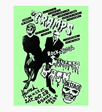 The Cramps - Concert Poster Photographic Print
