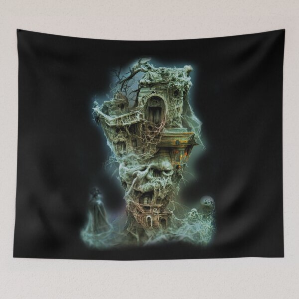 Item preview, Haunted Ghostly Halloween House designed and sold by culturestash.