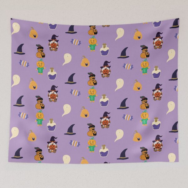 Item preview, Happy Halloween Cute Cartoon Characters designed and sold by silviaol.