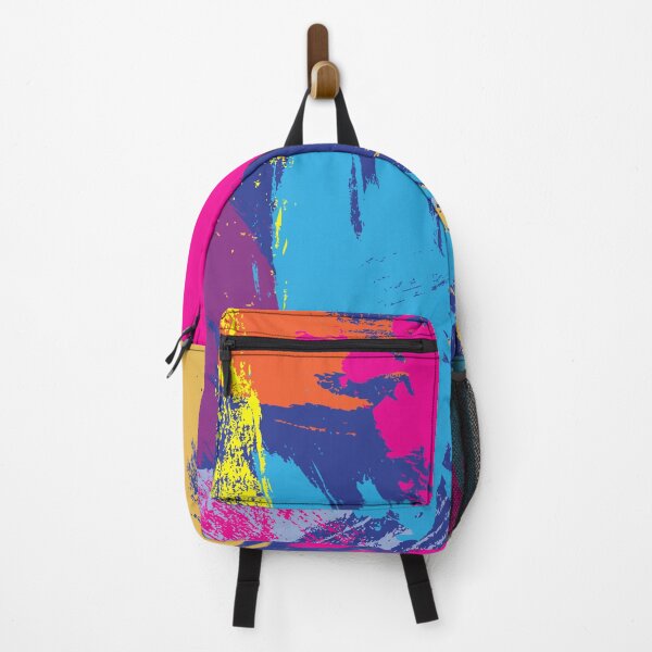 Item preview, Colourful Abstract Painting MIxed Media Brush Strokes Textured Design designed and sold by Printpix.