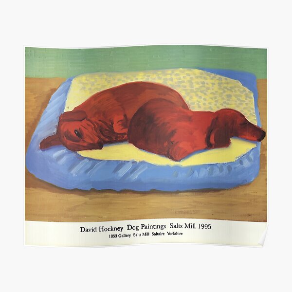 Classic,Dog Painting Salts Mill 1995 David Style Poster Poster