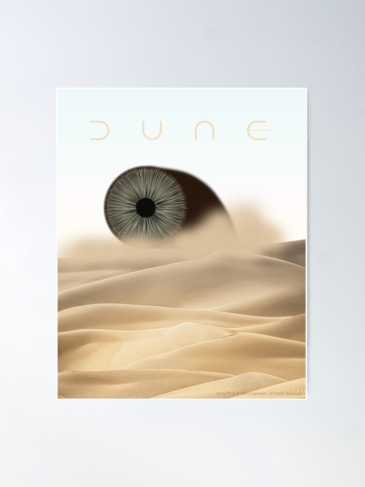 Dune Movie 2020 Fan Art , Sandworm , Arrakis Desert , Morning Sky | Poster