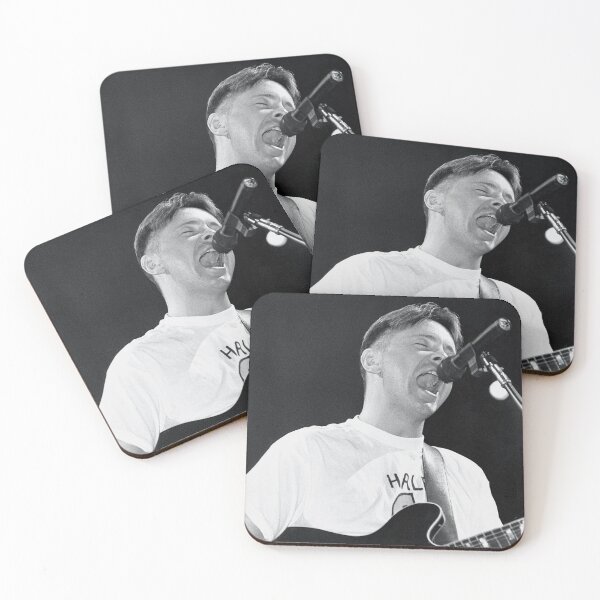 Item preview, Bernard Sumner - New Order - BW Photograph designed and sold by ConcertImages.