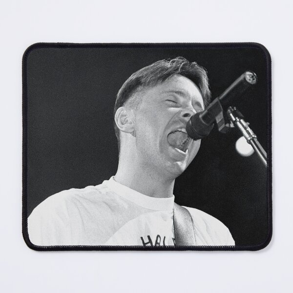 Item preview, Bernard Sumner - New Order - BW Photograph designed and sold by ConcertImages.