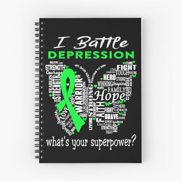 Item preview, Depression Warrior - I Battle Depression What is your Superpower? designed and sold by KirstybShop.