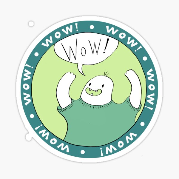 WOW! Sticker