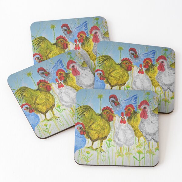 Item preview, Colorful chickens designed and sold by susannvoelske.
